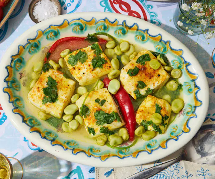 Pescado Picante (Spicy Fish With Cilantro and Fava) image