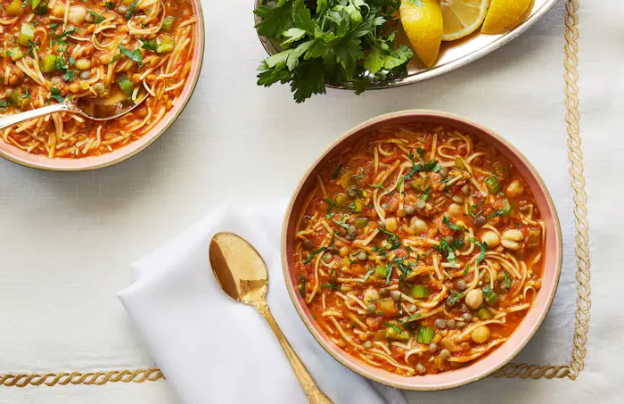 Harira (Moroccan Lentil and Chickpea Soup) image