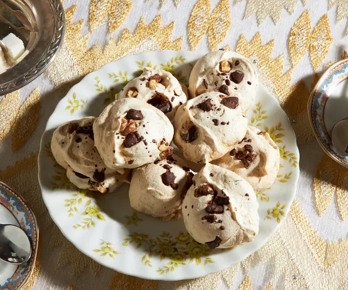 Chocolate Chip Walnut Meringues image