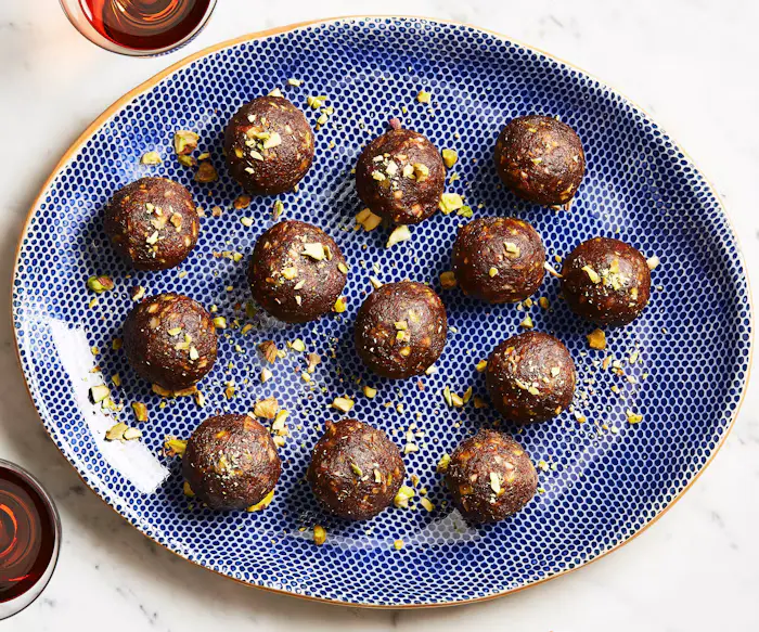 Charoset With Dates, Pistachios, and Rose Water image