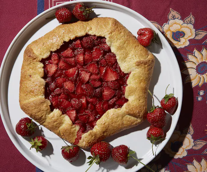 Strawberry Galette With Masa De Nata image