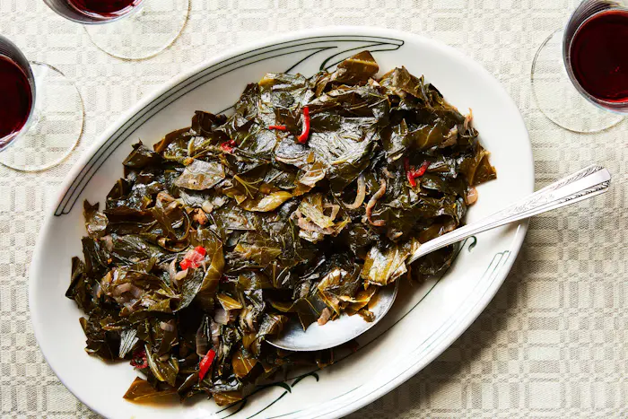 'Koshersoul' Collards with Horseradish image