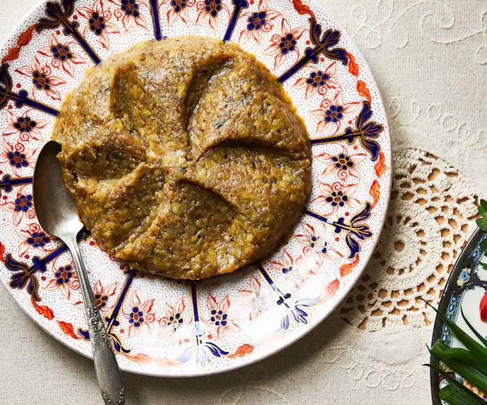 Bademjan Seer (Grilled Eggplant and Garlic Dip) image