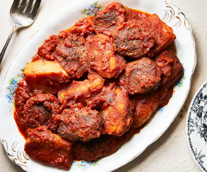 Katlet (Meatballs with Tomato Sauce and Potato) image
