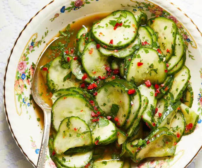 Nana’s Zalata (Quick Pickled Cucumber Salad) image