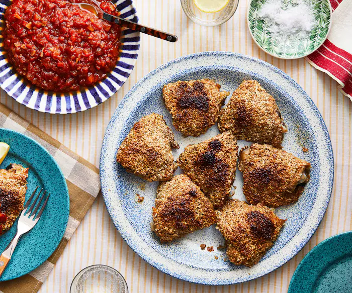 Sesame Chicken with Matbucha image