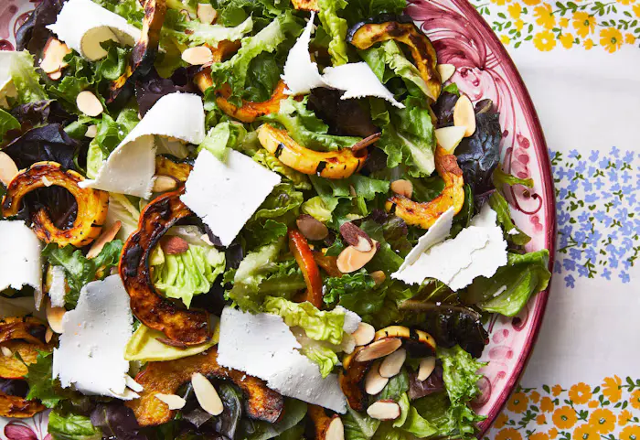 Garden Greens and Squash Salad image