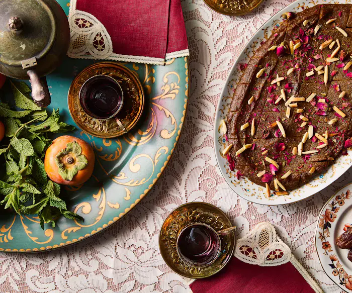 Persian Halva with Rosewater and Saffron image