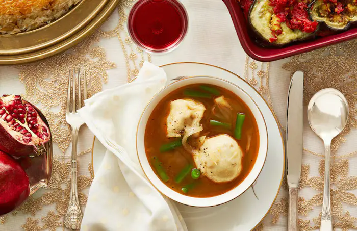 Iraqi Kubbeh Soup With Green Beans image