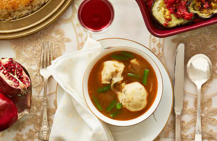 Iraqi Kubbeh Soup With Green Beans image