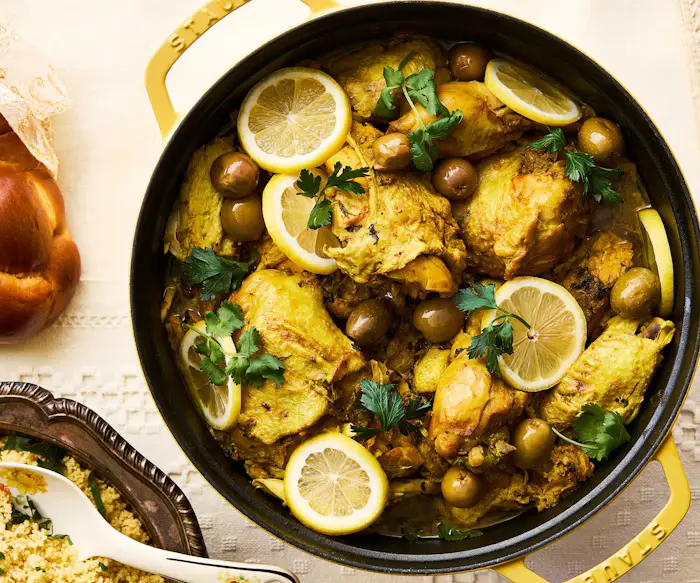 Moroccan Lemon and Olive Chicken image