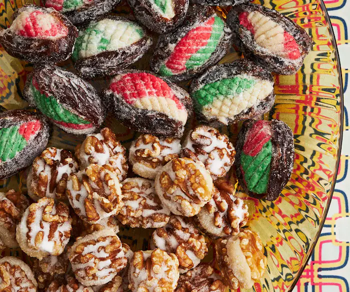 Marzipan-Stuffed Dates and Walnuts image