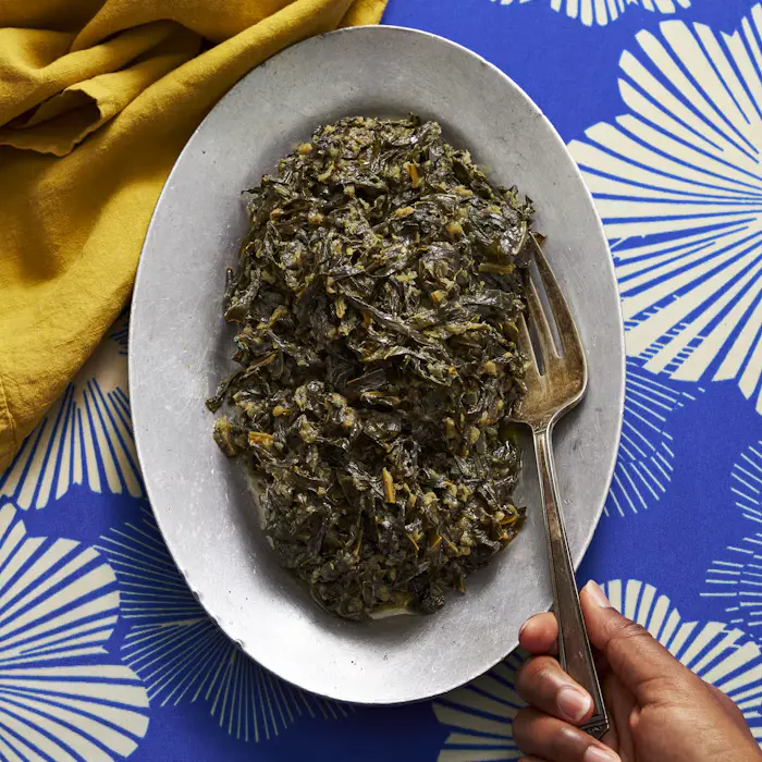 Gomen (Collard Greens with Garlic and Ginger) image
