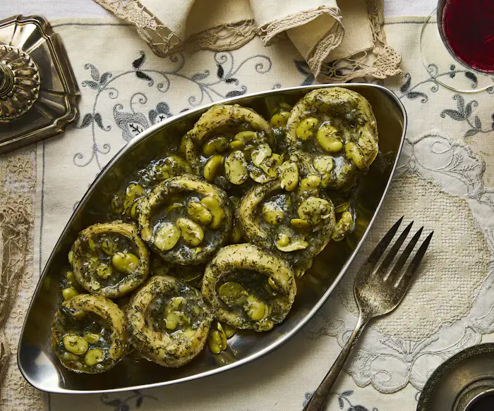 Fava Beans and Artichoke Bottoms image