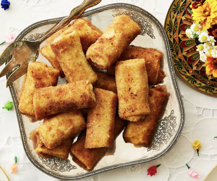Pantras (Fried Pancakes Filled With Chicken) image