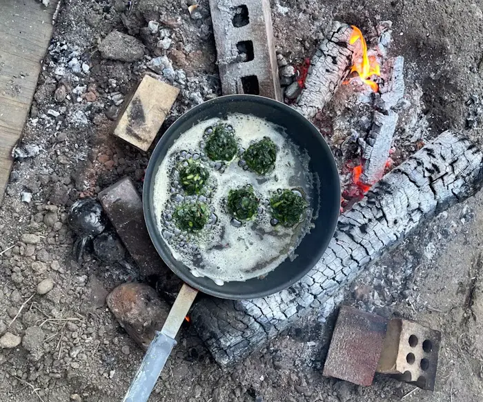 Mallow and Scallion Fritters image